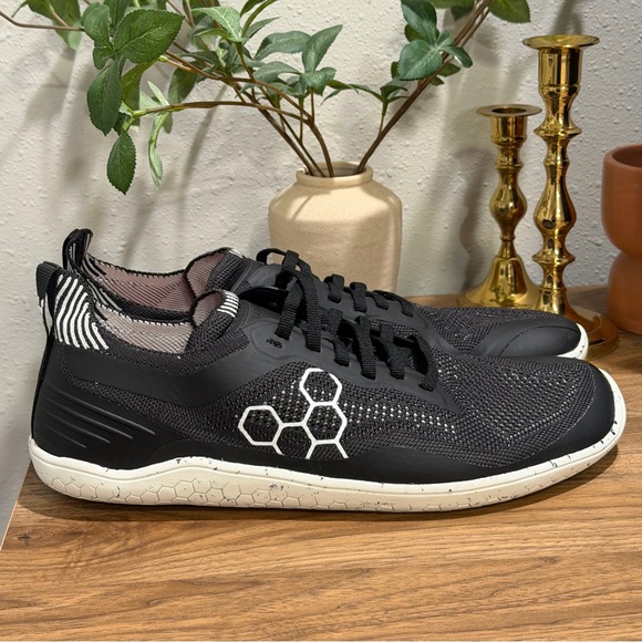 Vivo barefoot Other - Vivobarefoot Men’s 44 Obsidian Geo Racer Knit Barefoot Shoes Performance Running